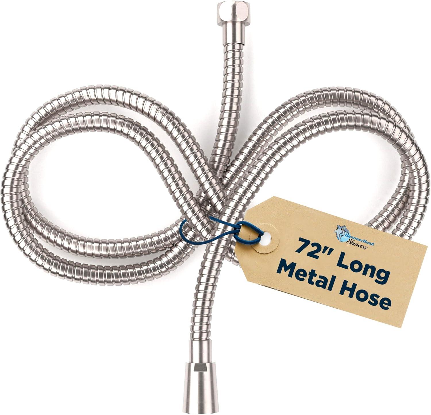 HammerHead Showers® ALL METAL Shower Hose Attachment for Shower Head OIL RUBBED BRONZE – Shower Hose Extra Long - 72 Inch Shower Hose – Universal Shower Hose Replacement Part for Hand Held Shower Hose