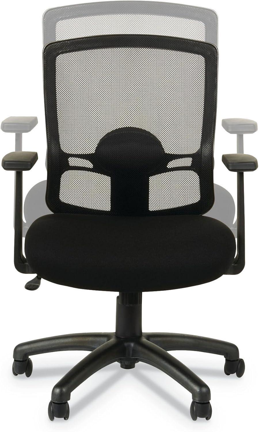 SinYYH ALEET42ME10B Series 18.03 in. to 21.96 in. Seat Height Mesh -Back Chair - Black