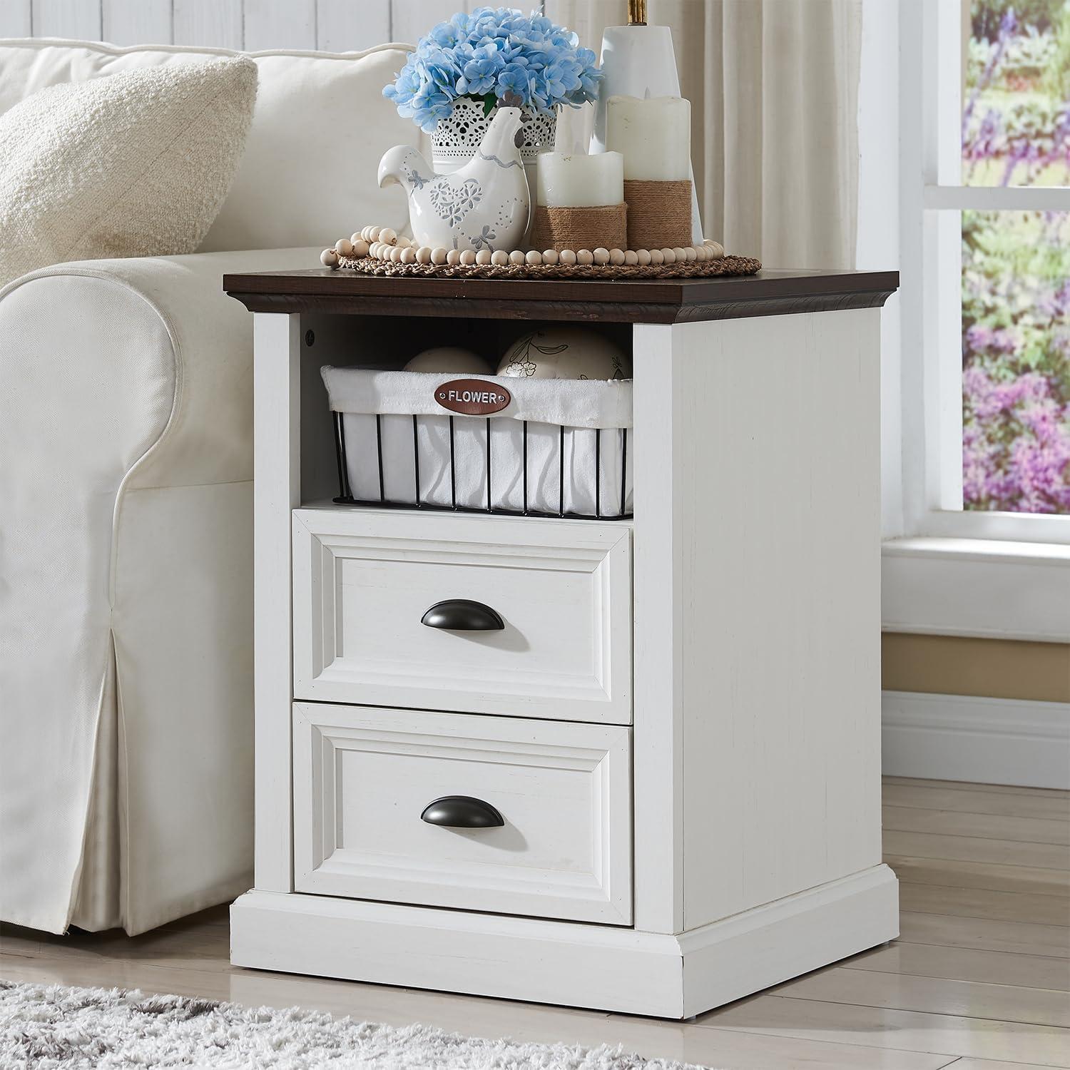 Winston Porter Nadra 4 Drawer Dresser for Bedroom, Chest of Drawers Organizer Storage, Farmhouse Wood Rustic Tall Dresser