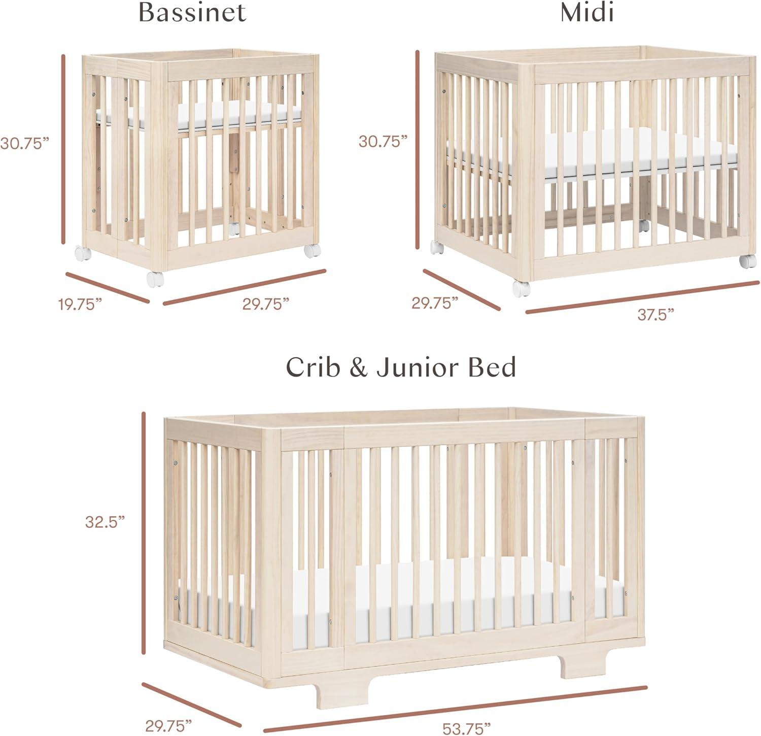 Yuzu 8-In-1 Convertible Crib With All-Stages Conversion Kits