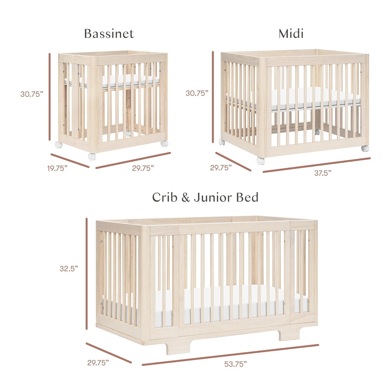 Yuzu 8-In-1 Convertible Crib With All-Stages Conversion Kits