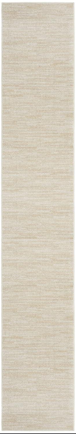 Nourison Essentials Easy Care Indoor Outdoor Area Rug - Ivory Beige 2'2" x 18'