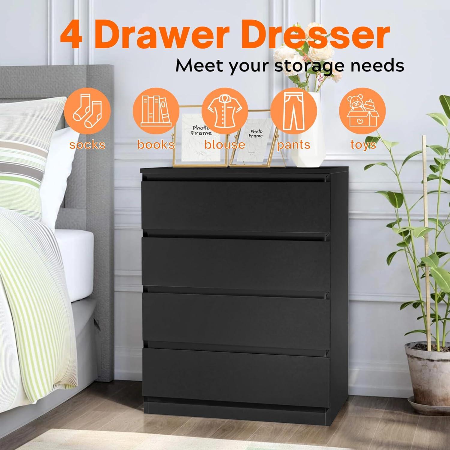 Braegan 4 - Drawer Dresser