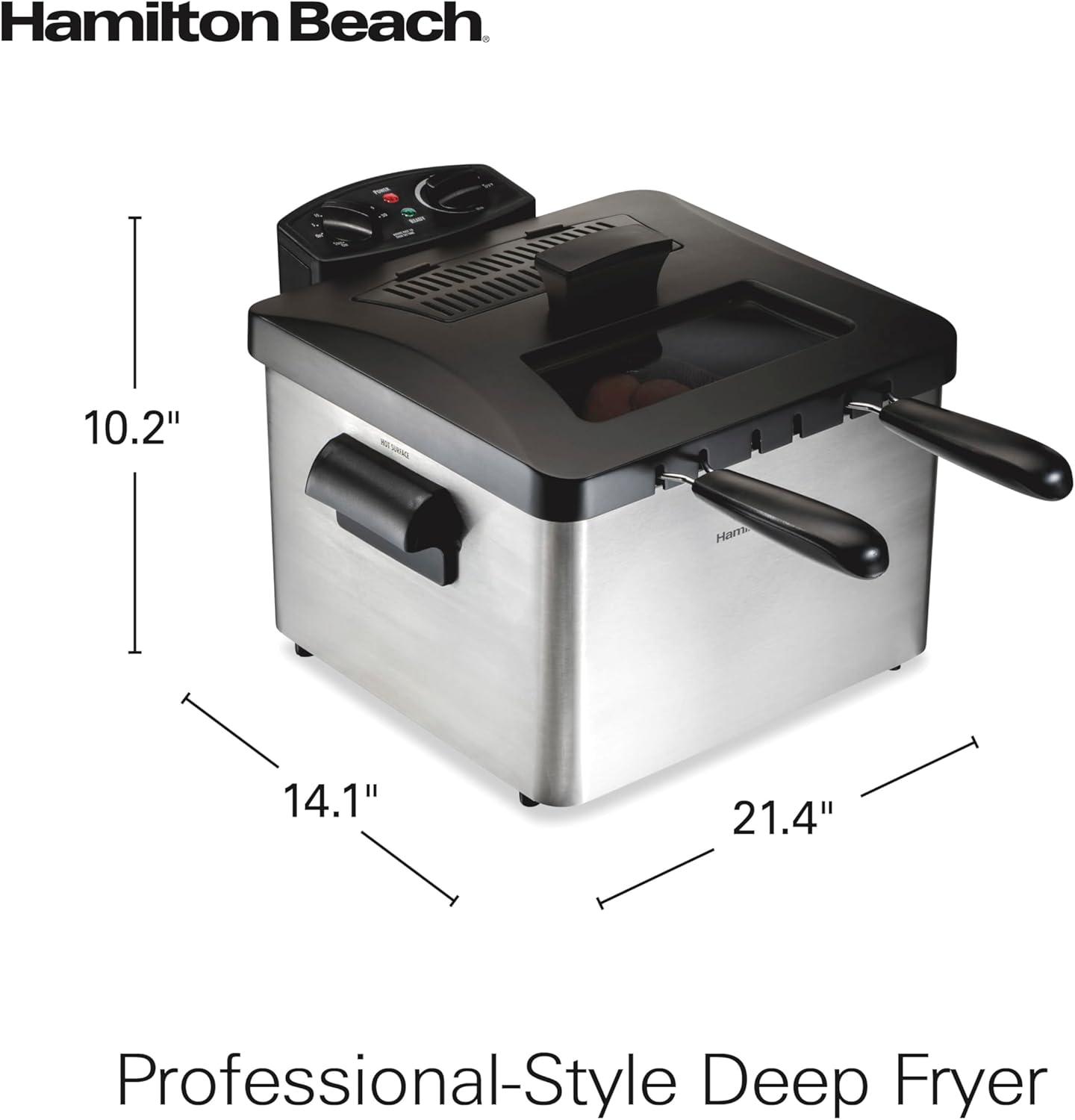 Stainless Steel Dual Basket Electric Deep Fryer