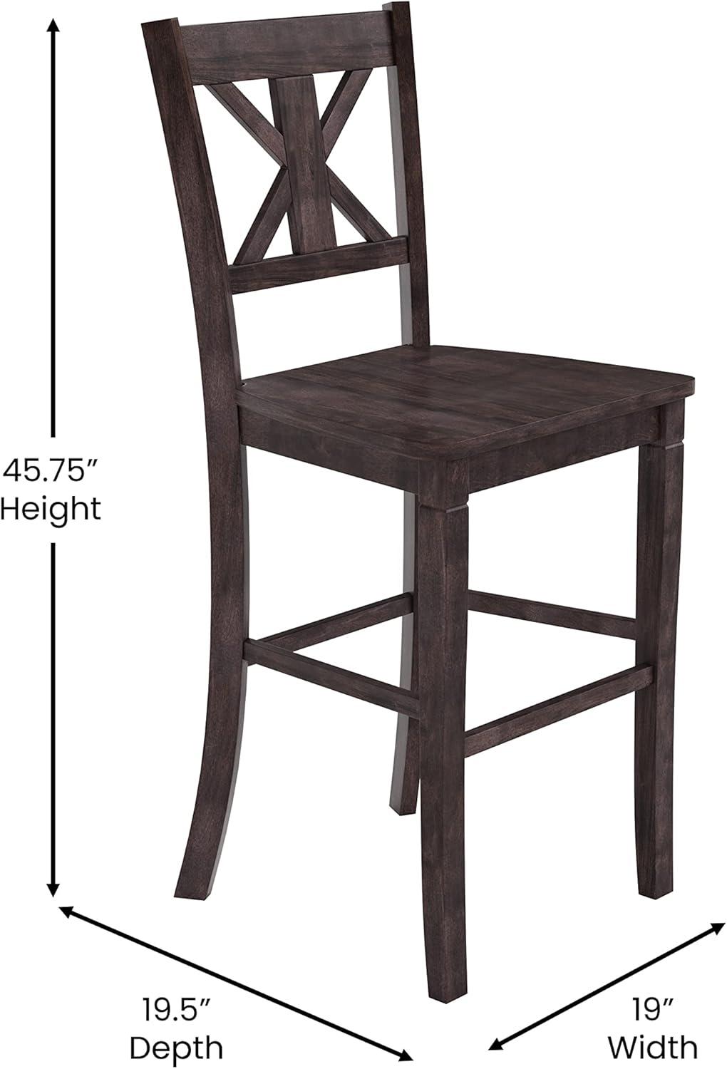 Taylor & Logan Bakersville Solid Wood Counter Stool (Set of 2)