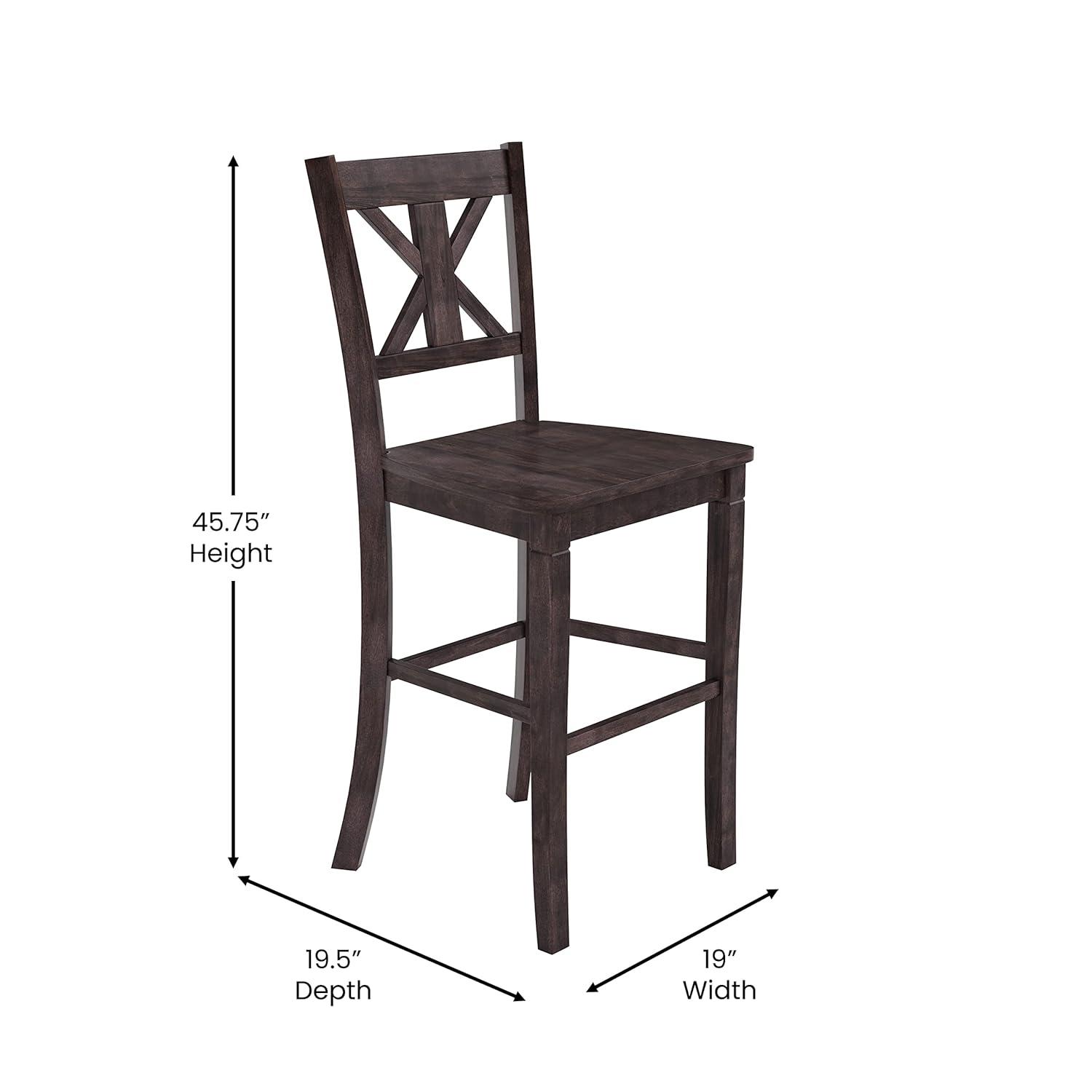 Taylor & Logan Bakersville Solid Wood Counter Stool (Set of 2)