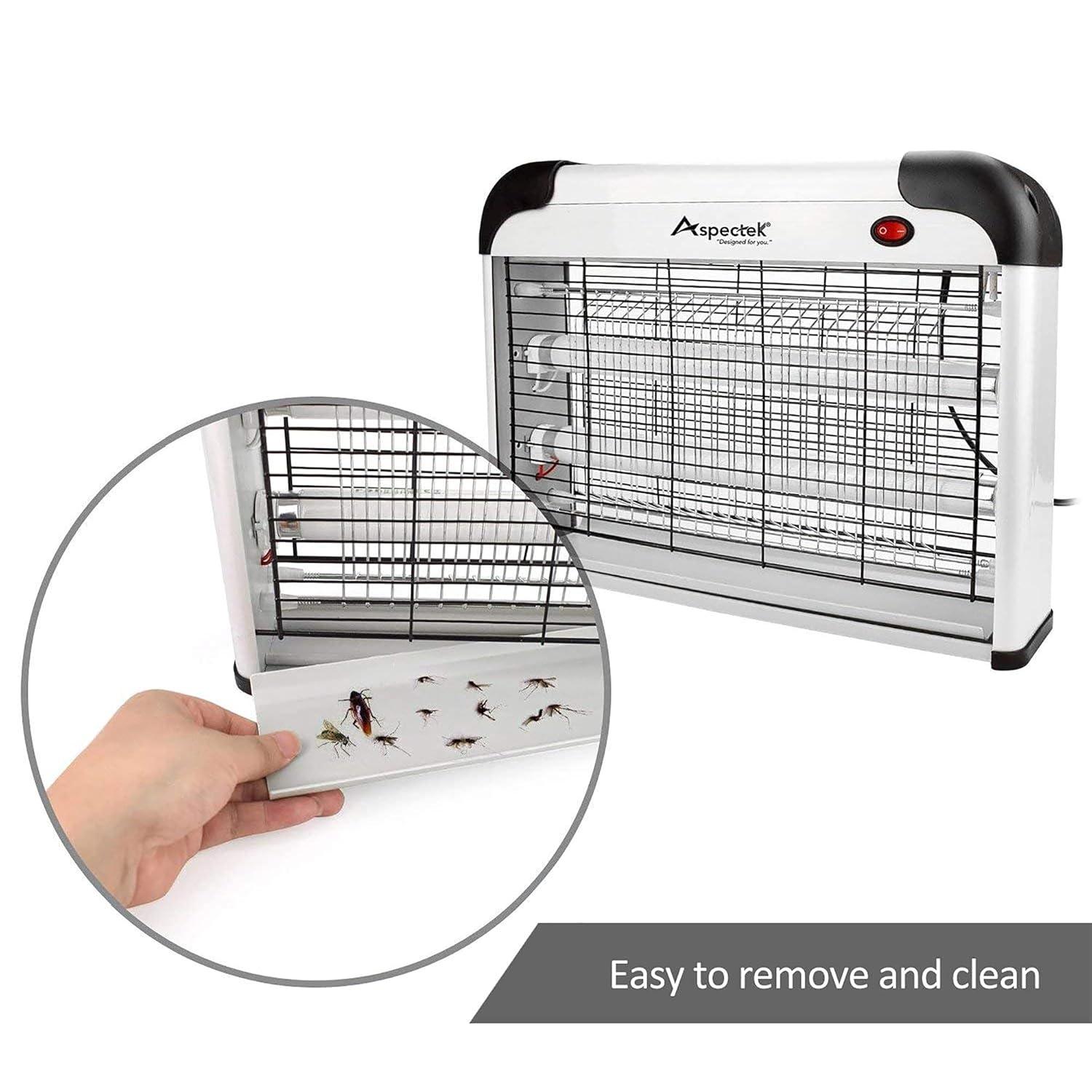 Aspectek 20W Electric Indoor Bug Zapper, Mosquito, Moth, Wasp, Insect Killer, Fly Zapper, Bug Lamp Light for Home, Restaurant, Office Use with Protection Mesh Film. Efficient & Effective