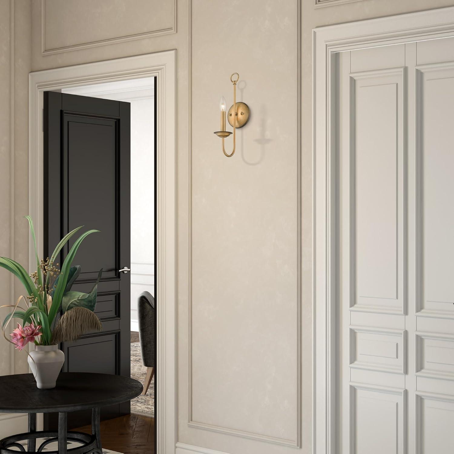 Livex Lighting Estate 1 - Light Wall Light in  Polished Brass