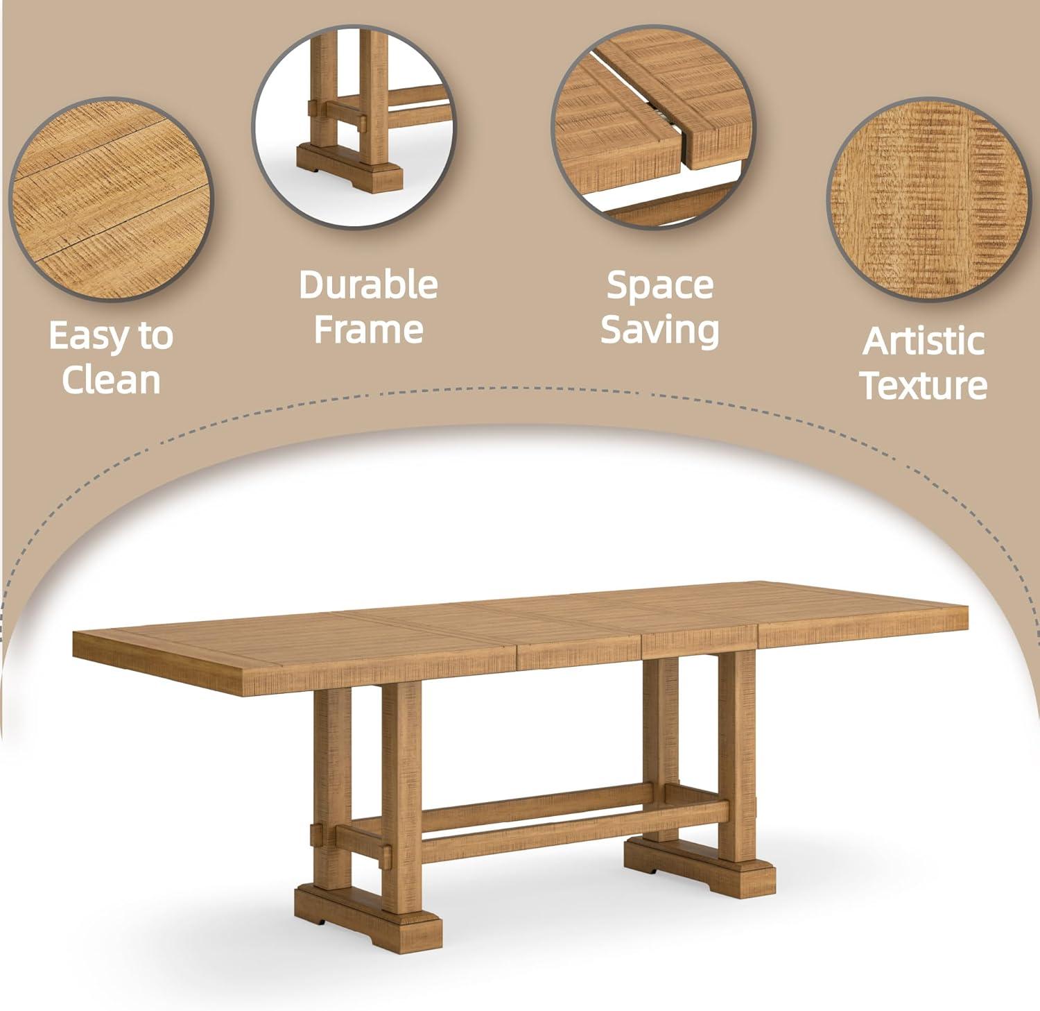 Ashley Furniture Havonplane Brown Counter Height Dining Extension Table