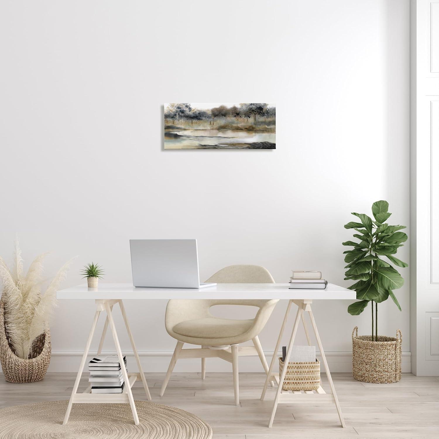 Stupell Industries " Trees By Lakeside Landscape " by Carol Robinson Painting Print