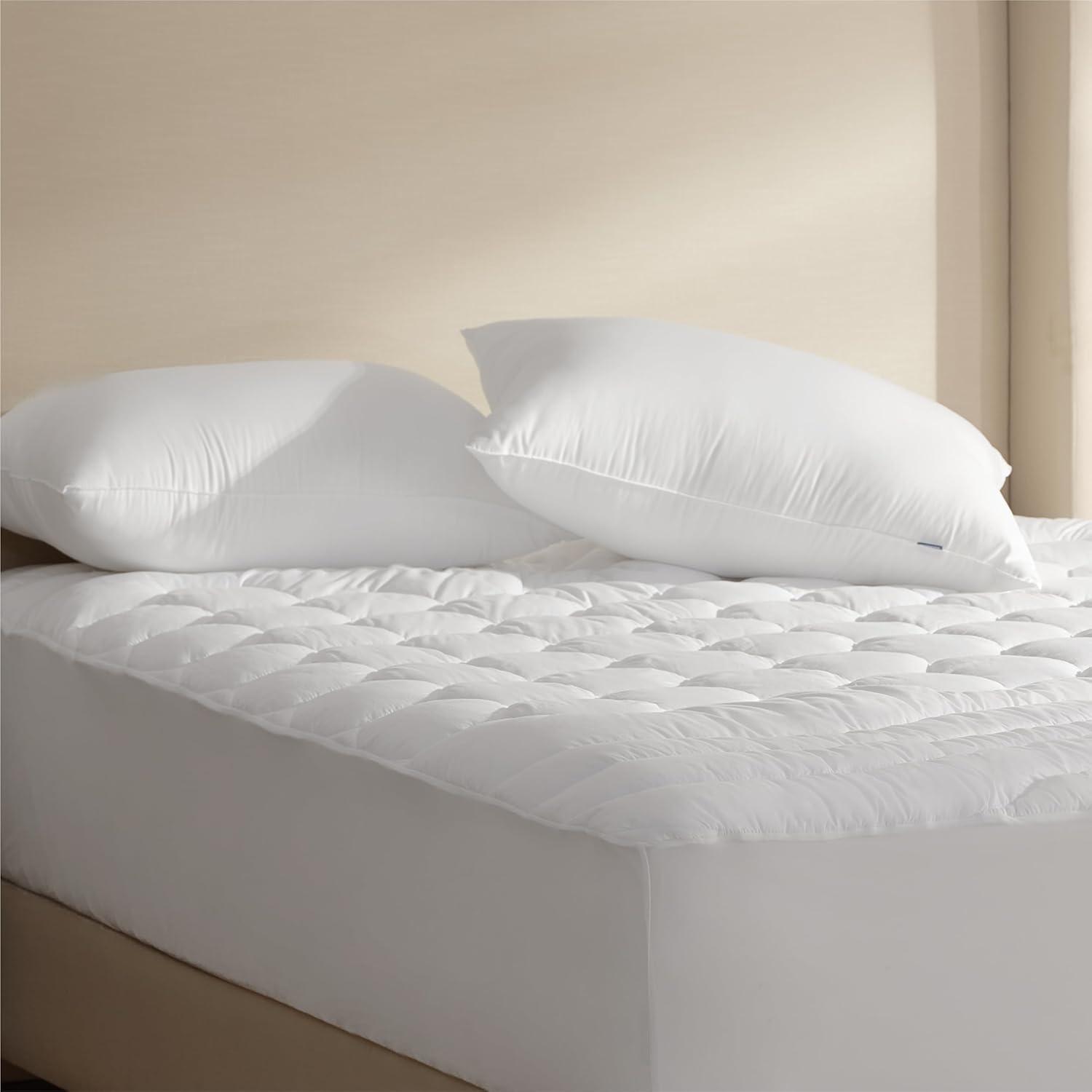 Bedsure White Down Alternative Rectangular Bed Pillows Set of 2