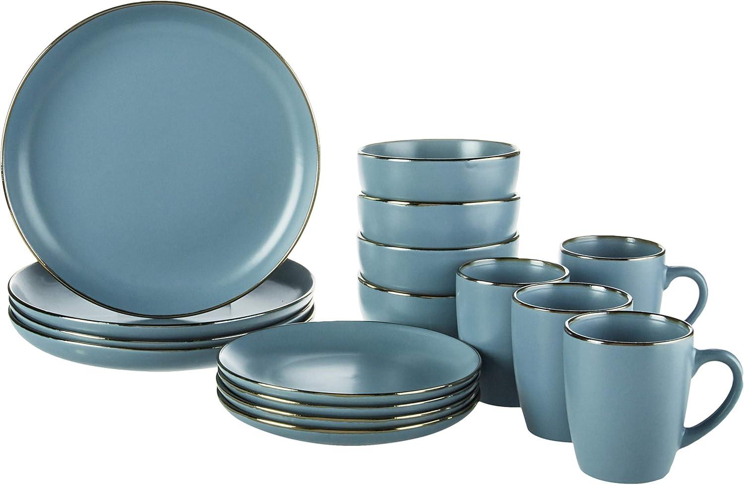 Pfaltzgraff® Hadlee Blue 16-Piece Stoneware Dinnerware Set