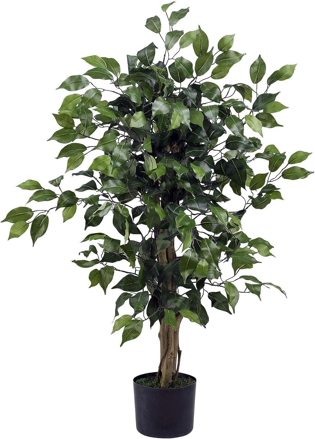 Nearly Natural 3' Ficus Artificial Tree, Green