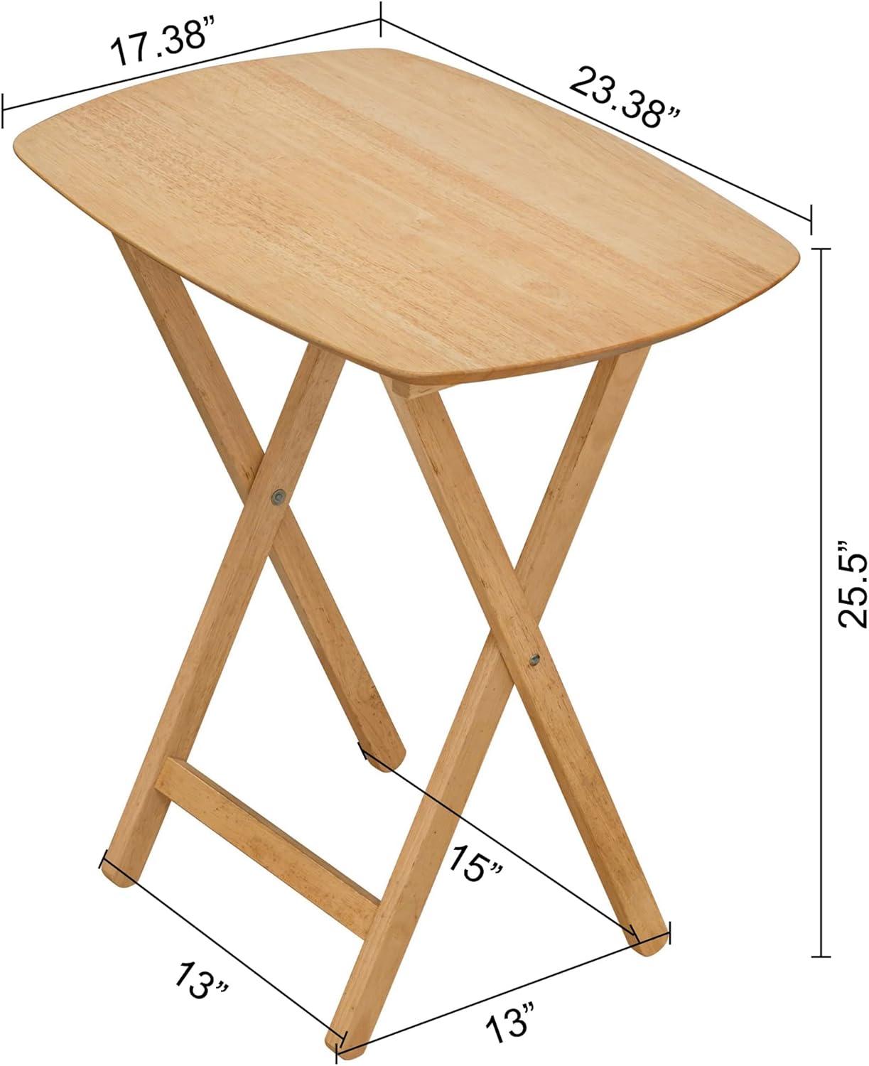 eHemco Wood Oversized Foldable TV Tray Table for Eating/2