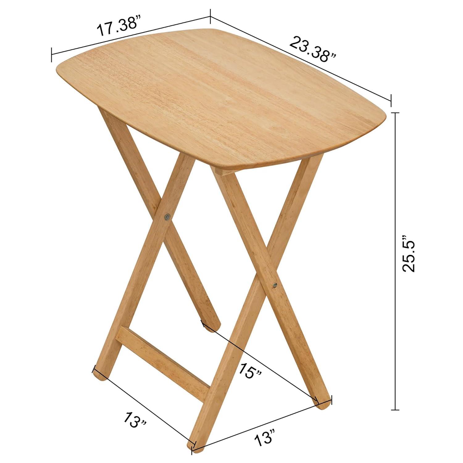 eHemco Wood Oversized Foldable TV Tray Table for Eating/2