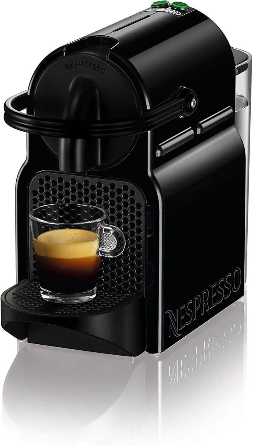 Compact Black Automatic Nespresso Pod Espresso Machine