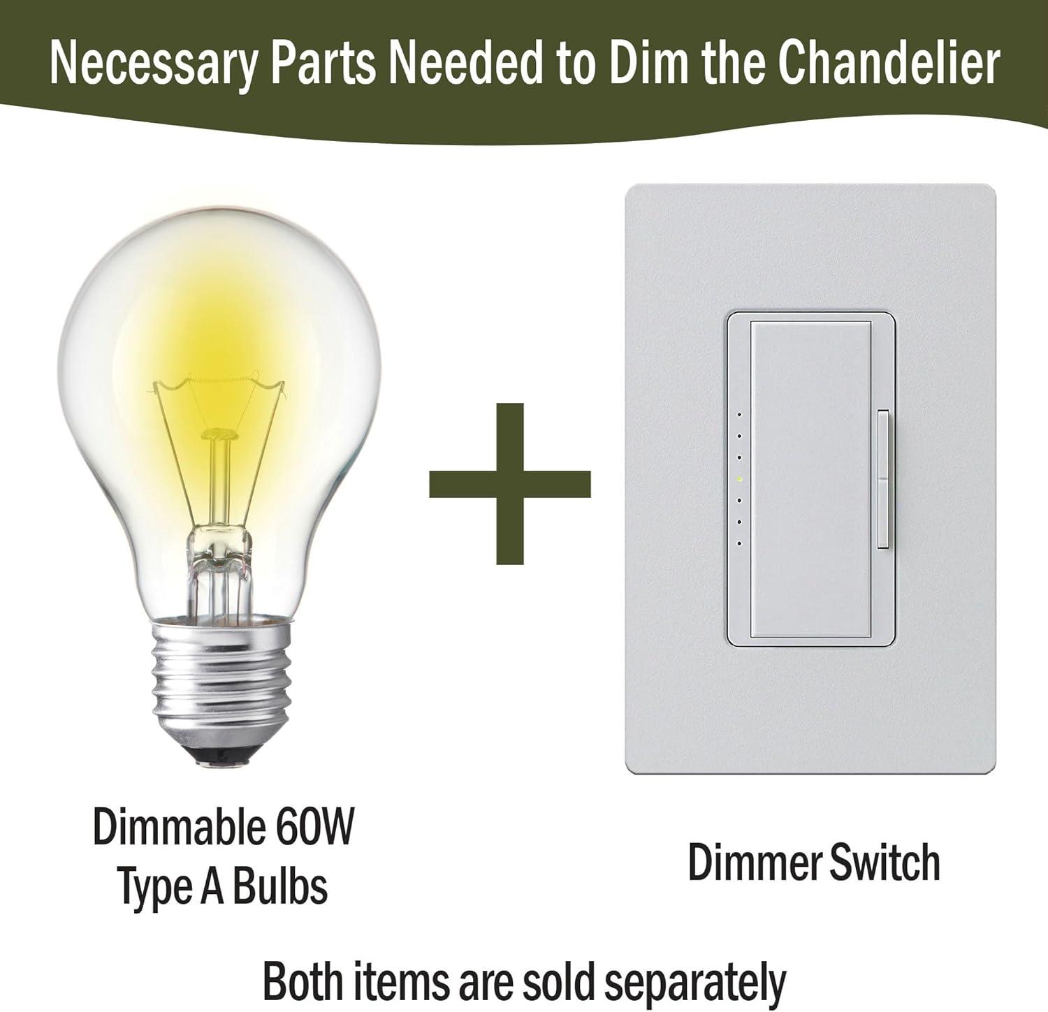 Urban Habitat Isla Dimmable Layered Capiz Chandelier