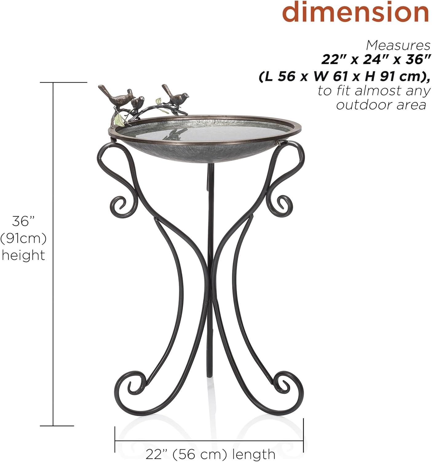 Gertrude Iron Fountain Birdbath