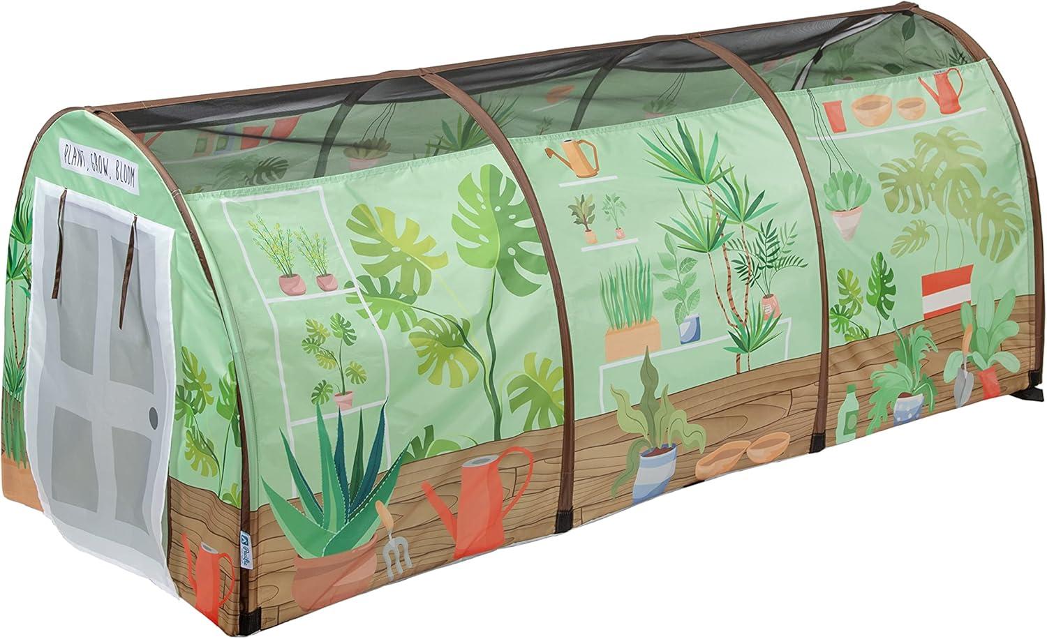 Let's Grow Play Tunnel with Garden Graphics and Mesh Windows