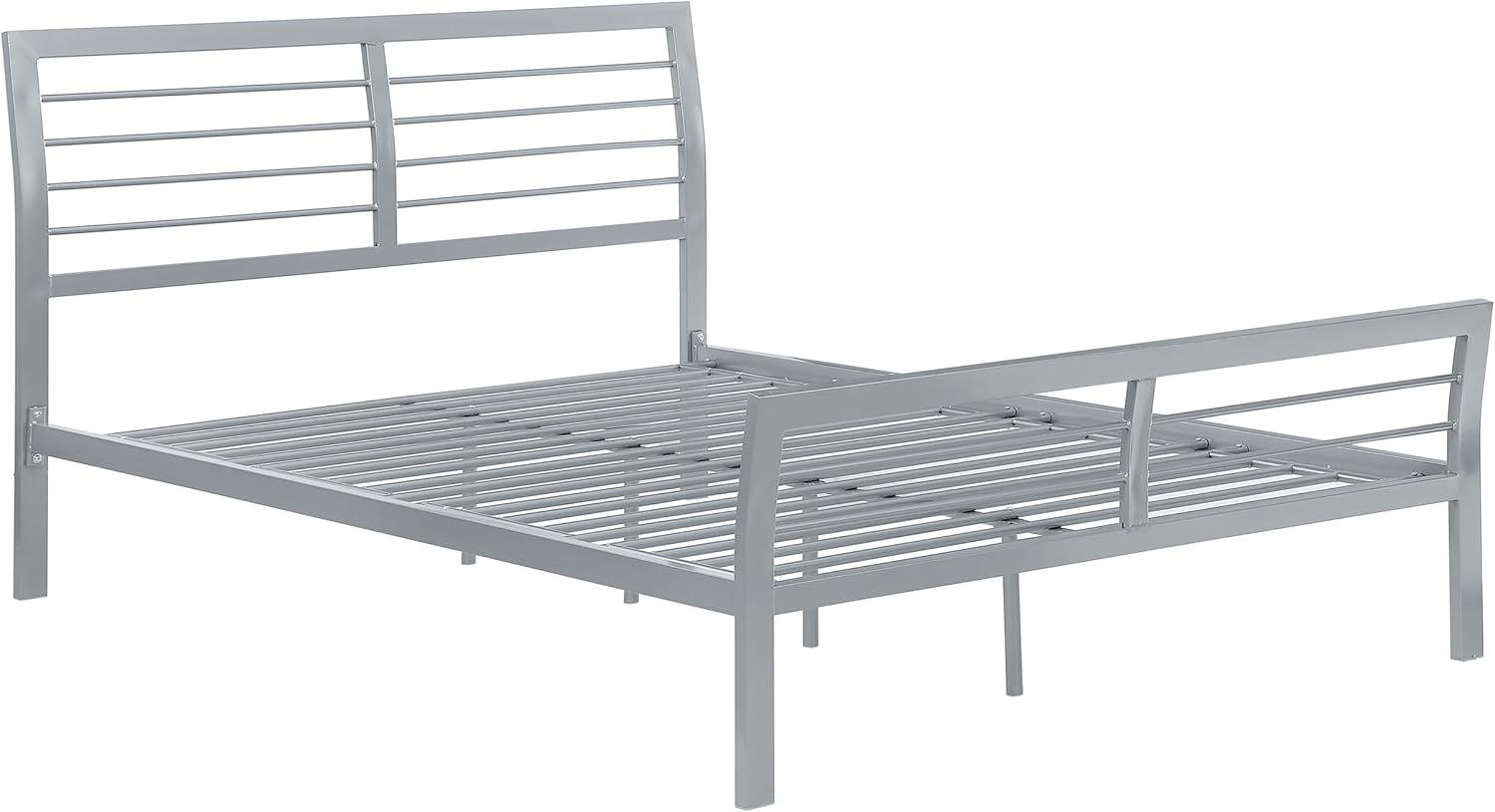 Cooper Twin Metal Bed Silver