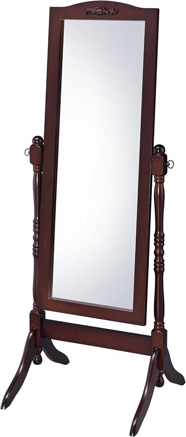 YuraZH Victoria Cheval Mirror, Walnut