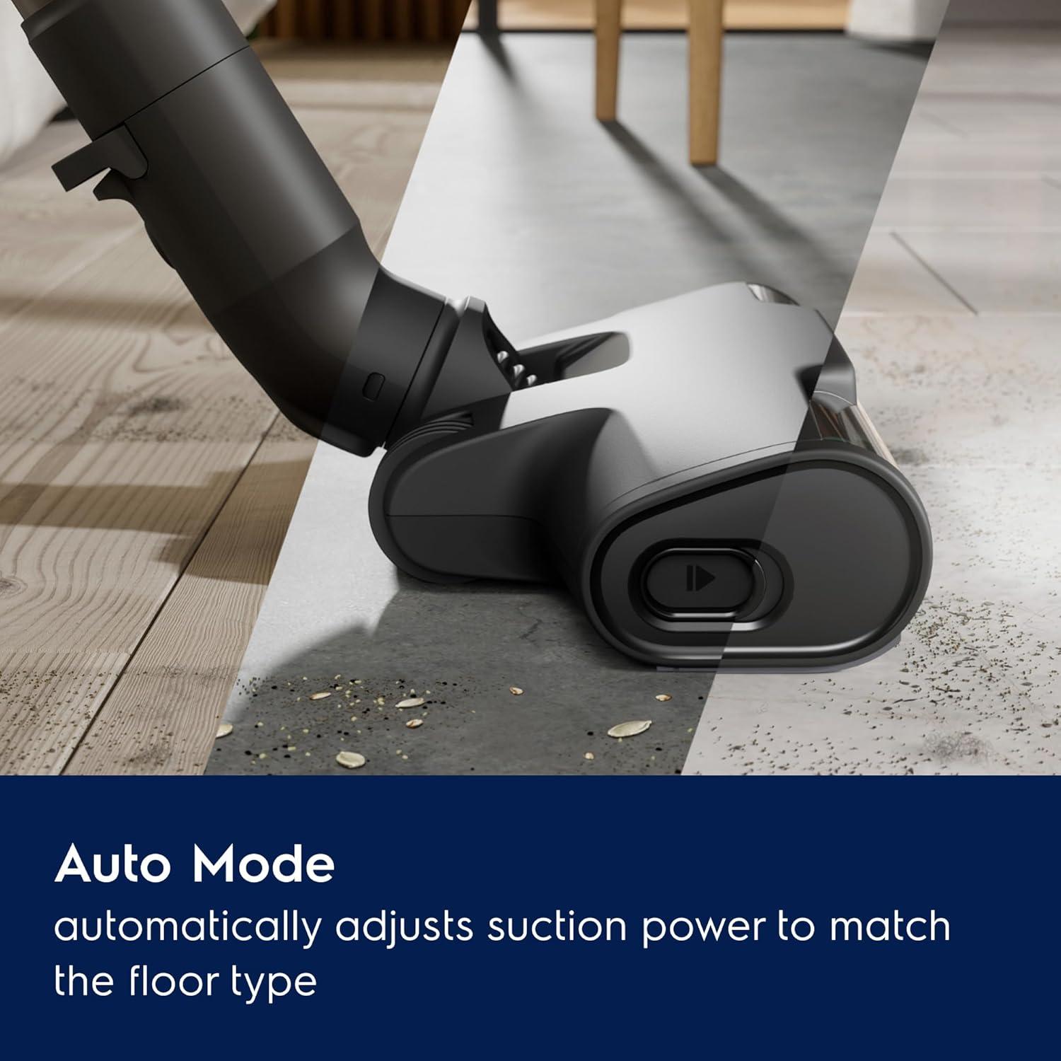 Electrolux EHVS65S1AD Electrolux Ultimate600 Complete Home Lightweight Cordless Stick Vacuum, Motorized Nozzles, 5-Step Filtration, LED Smart Display, For Floors, Upholstery, Mattresses