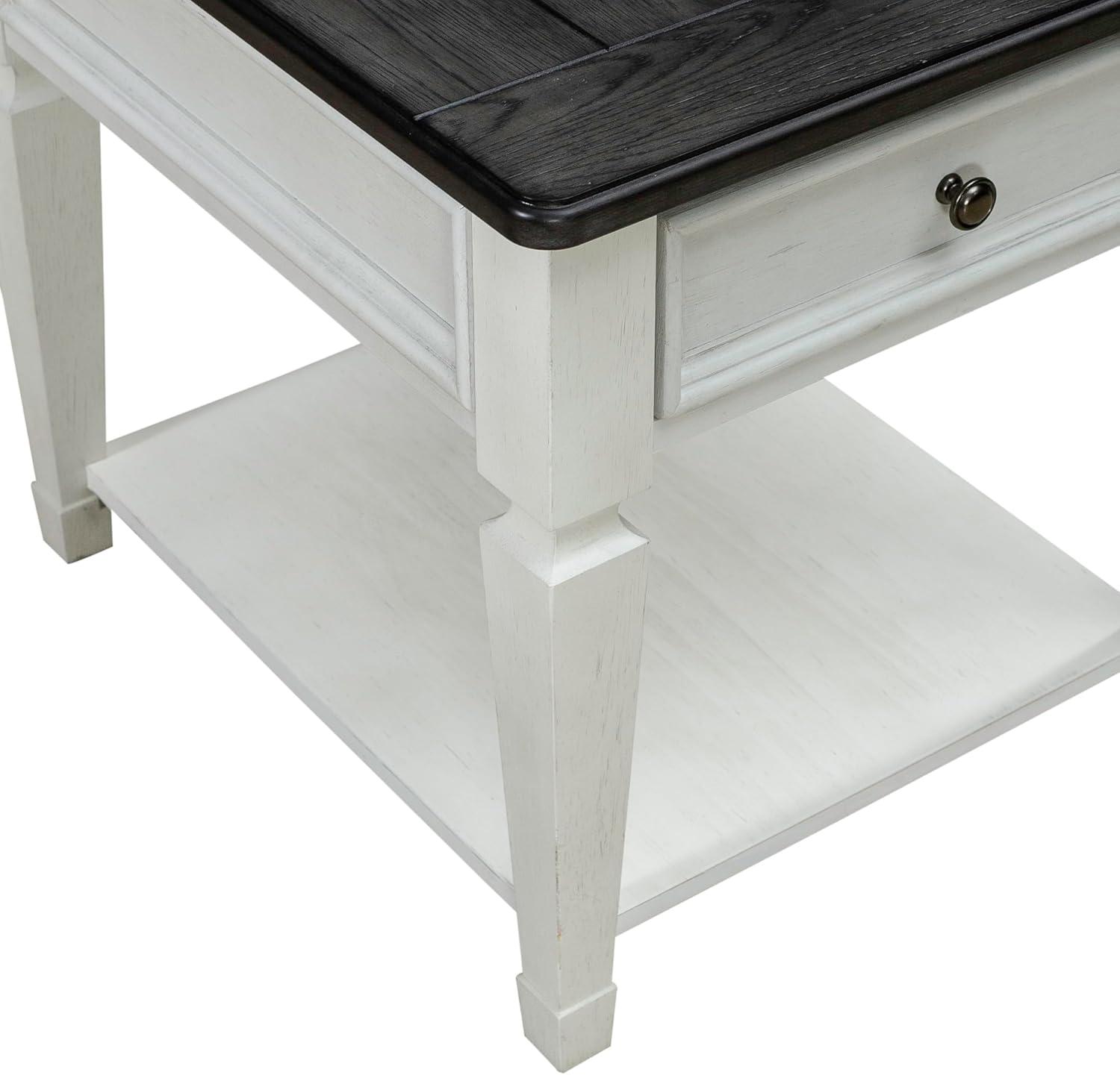 Allyson Park Solid Wood End Table with Storage