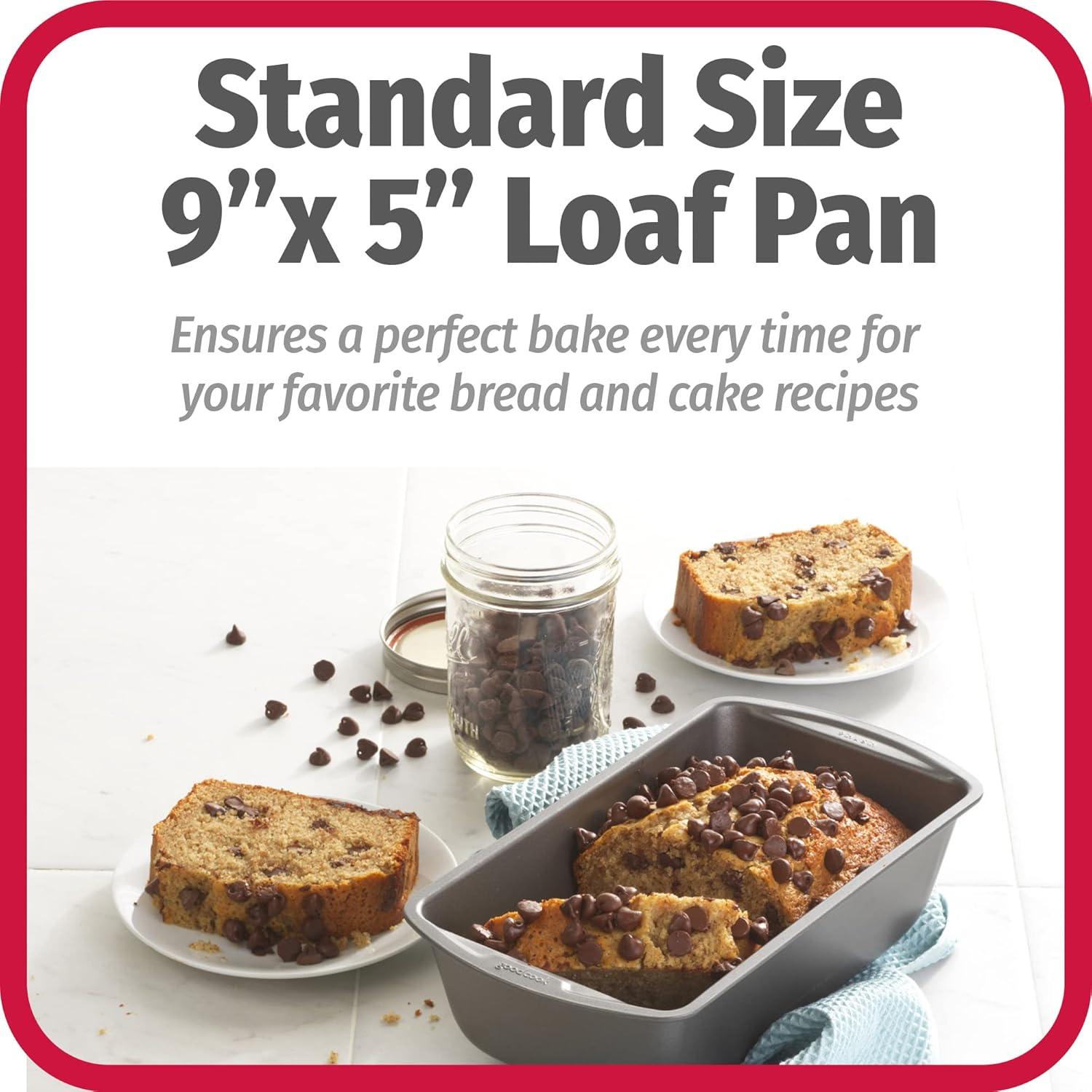 Gray Nonstick Steel 9" x 5" Loaf and Cake Pan