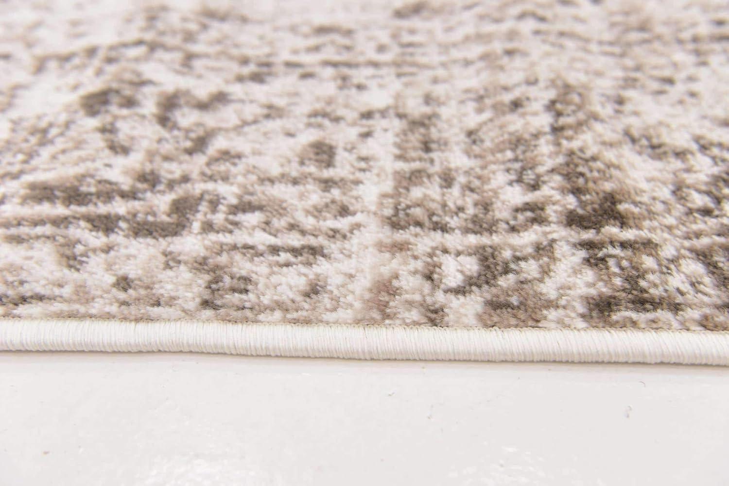 Unique Loom 6' 0 x 6' 0 Sofia Casino Orange Area Rug