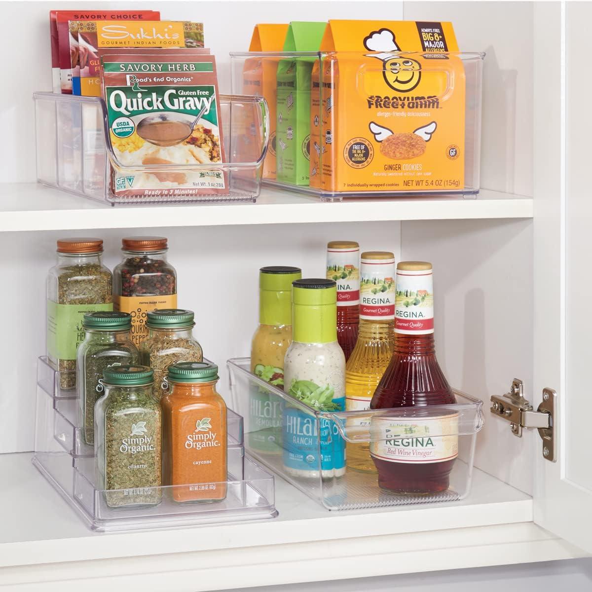 iDesign Clear Storage Bin 3.5 in. H X 6 in. W X 11.5 in. D Stackable