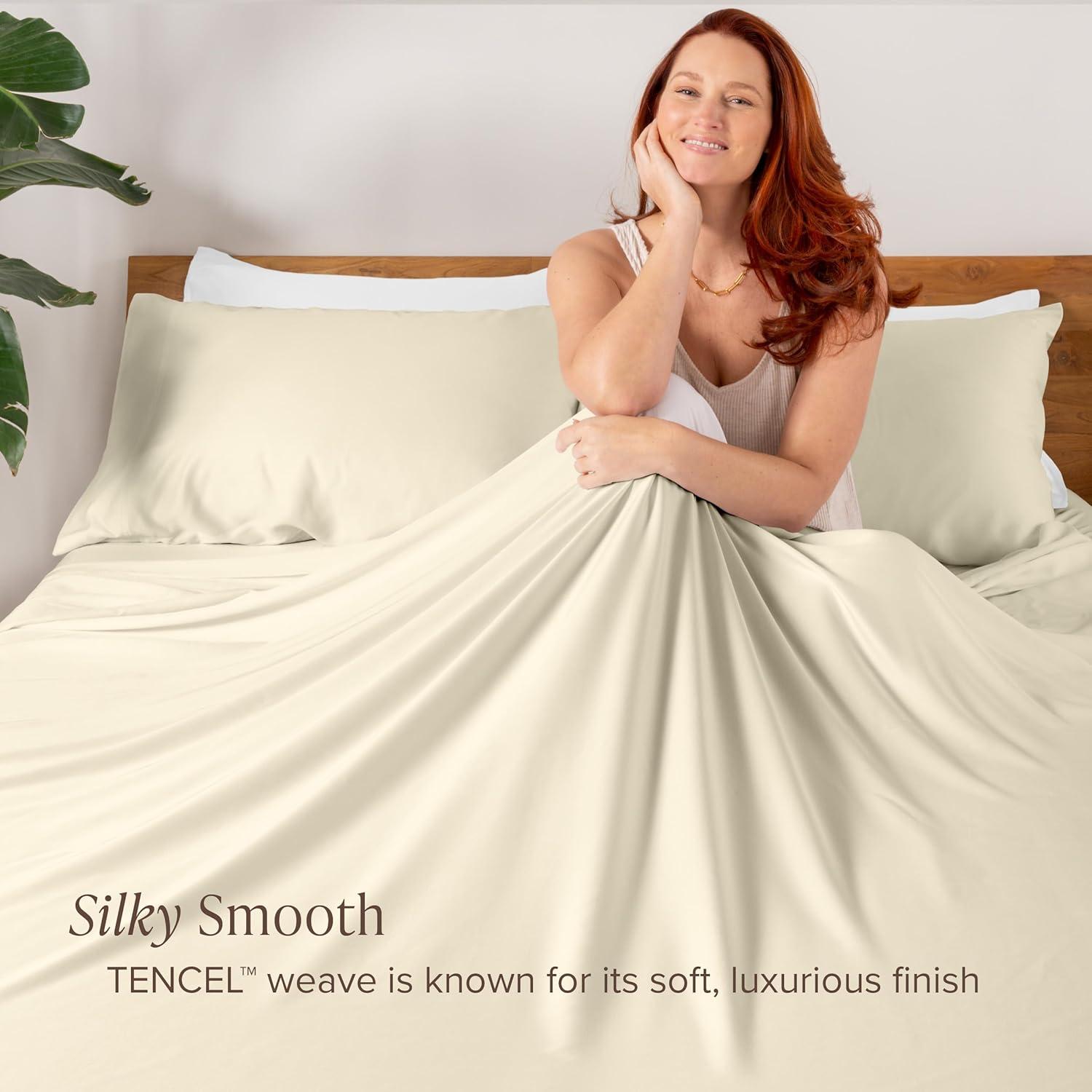 Twin XL Natural TENCEL™ Lyocell Sheet Set by Bare Home
