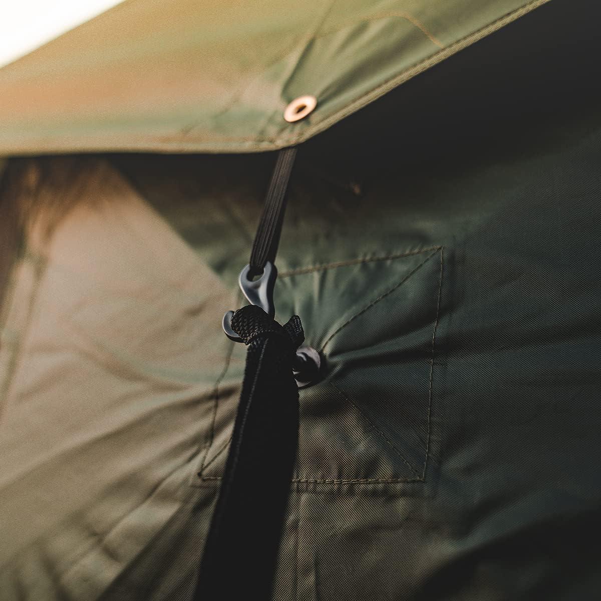 Gazelle T4 Overland Edition GT401GR Pop-Up Portable Camping Hub Tent, Easy Instant Set up in 90 Seconds, Alpine Green/Moss, 4-Person, Family, Overlanding