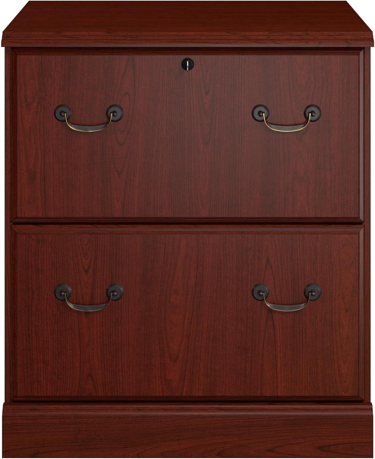 Bush Business Furniture Arlington Lateral File Cabinet in Harvest Cherry