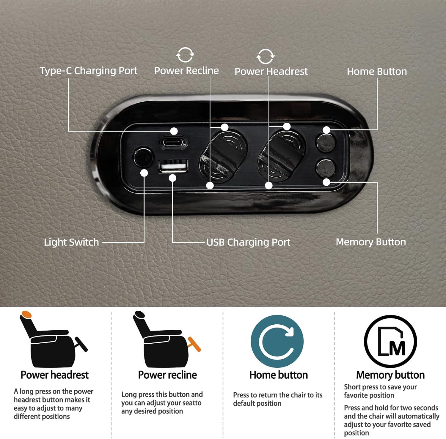 Orren Ellis Leather Home Theater Seating Dual Power Movie Theater Chairs Theater Recliner Sofa