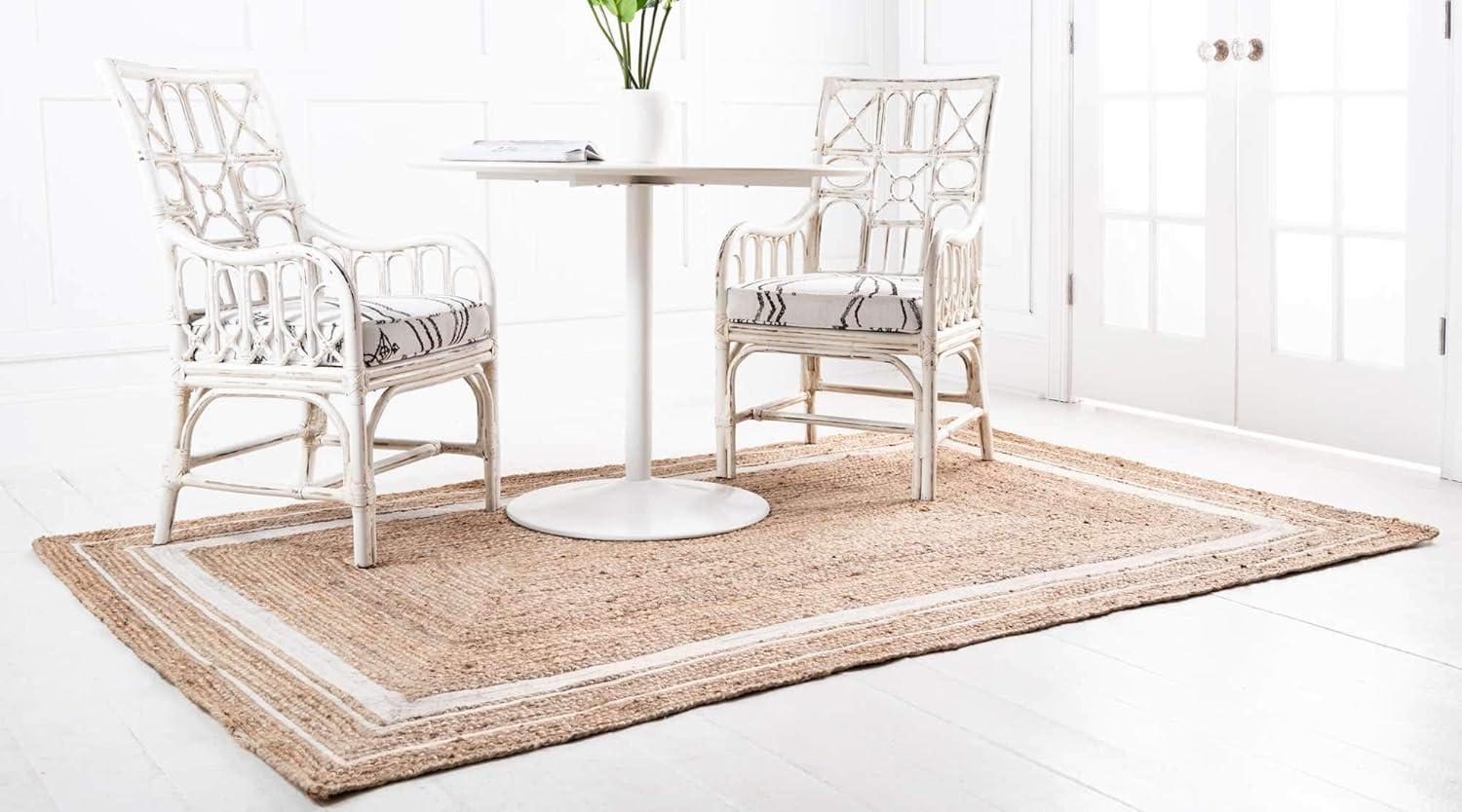 Unique Loom 2' 0 x 3' 1 Gujarat Braided Jute Rectangle Area Rug