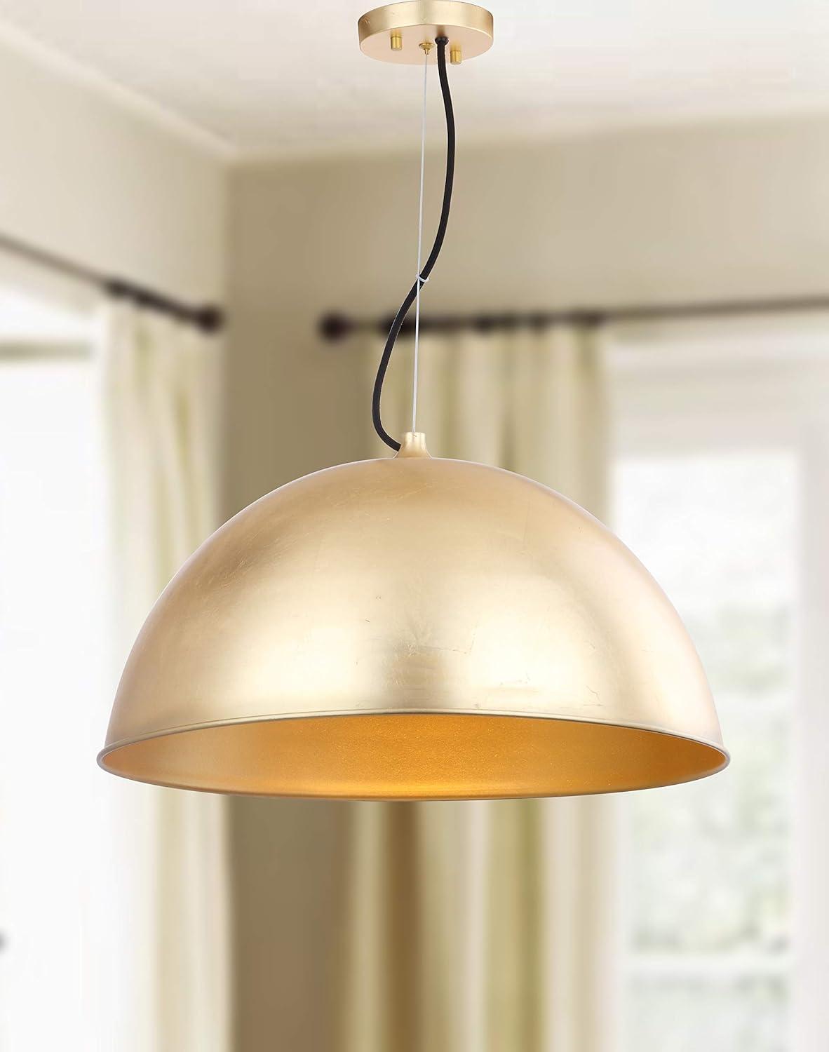 Gold LED Globe Contemporary Pendant Light