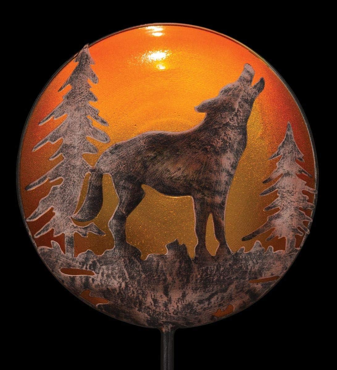 Night Sky Solar Stake - Wolf