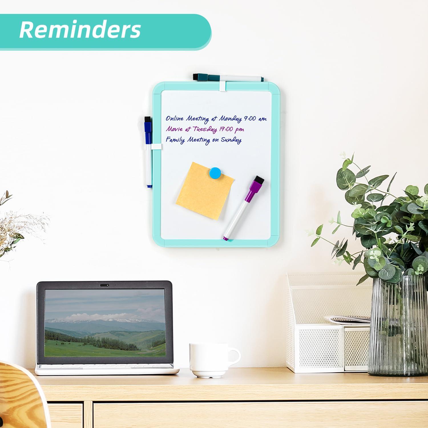 VUSIGN Small Dry Erase Whiteboard, 8.5 x 11 Inches White Board for Kids, Students, Fridge, Locker, Mini Dry Erase Board