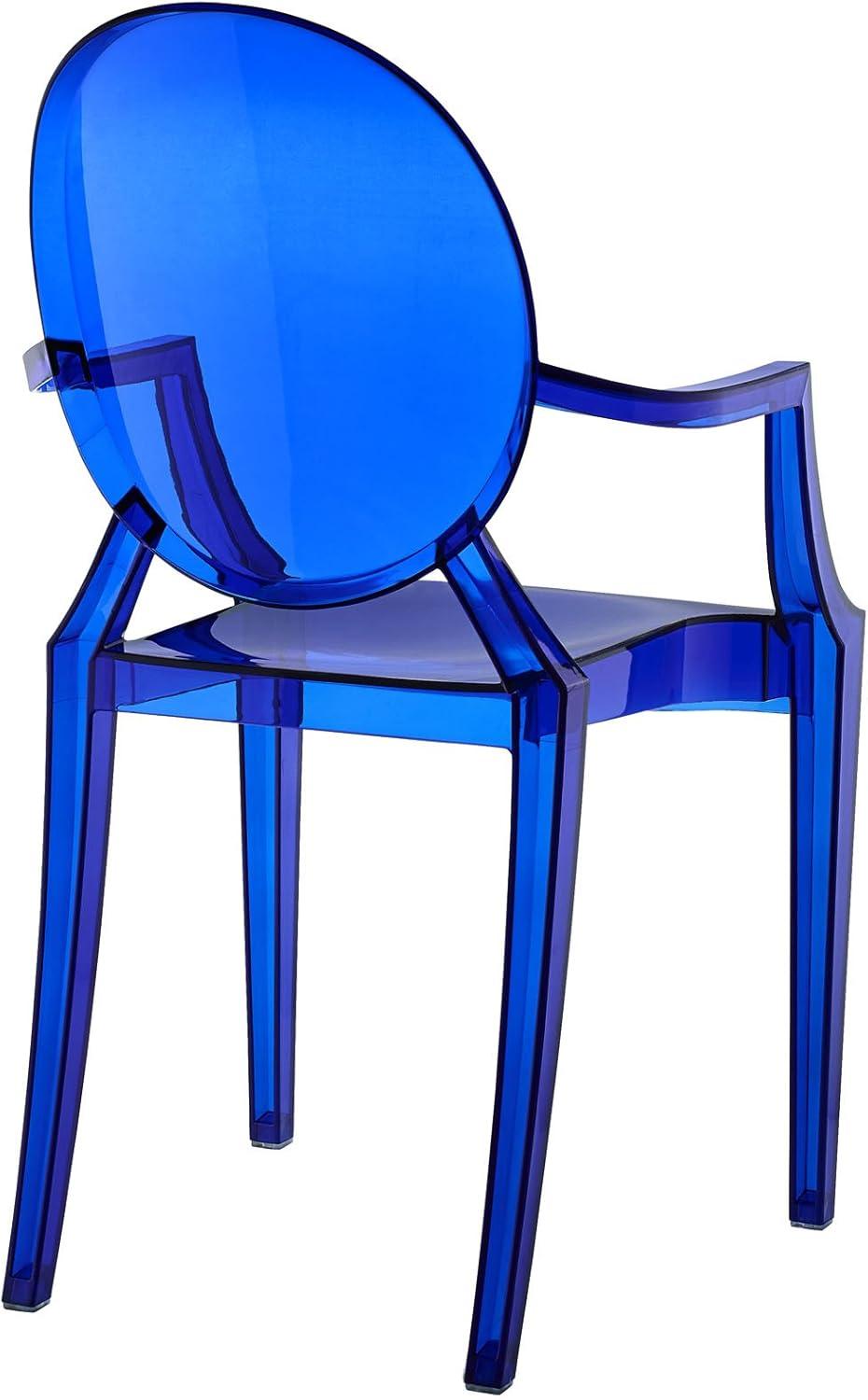 Aqua Breeze Transparent Plastic Arm Chair