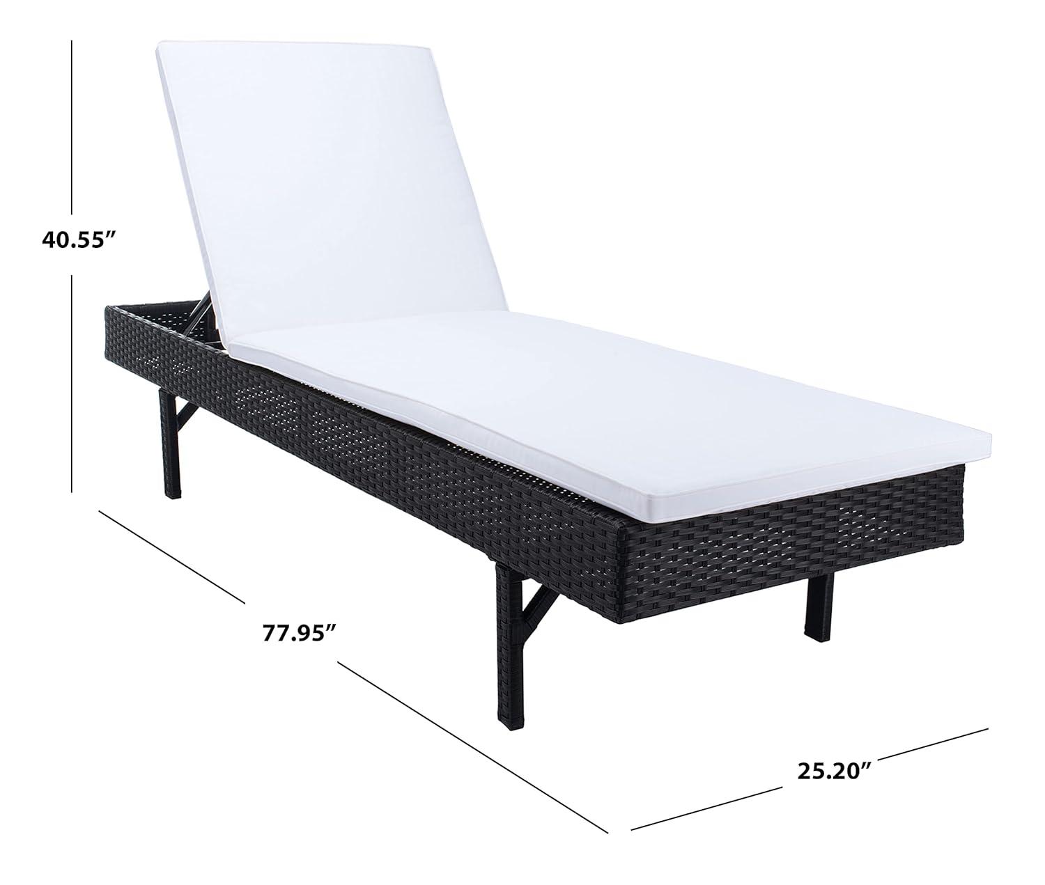 Cam Sunlounger - Outdoor - PAT7501 - Black/Beige -Safavieh