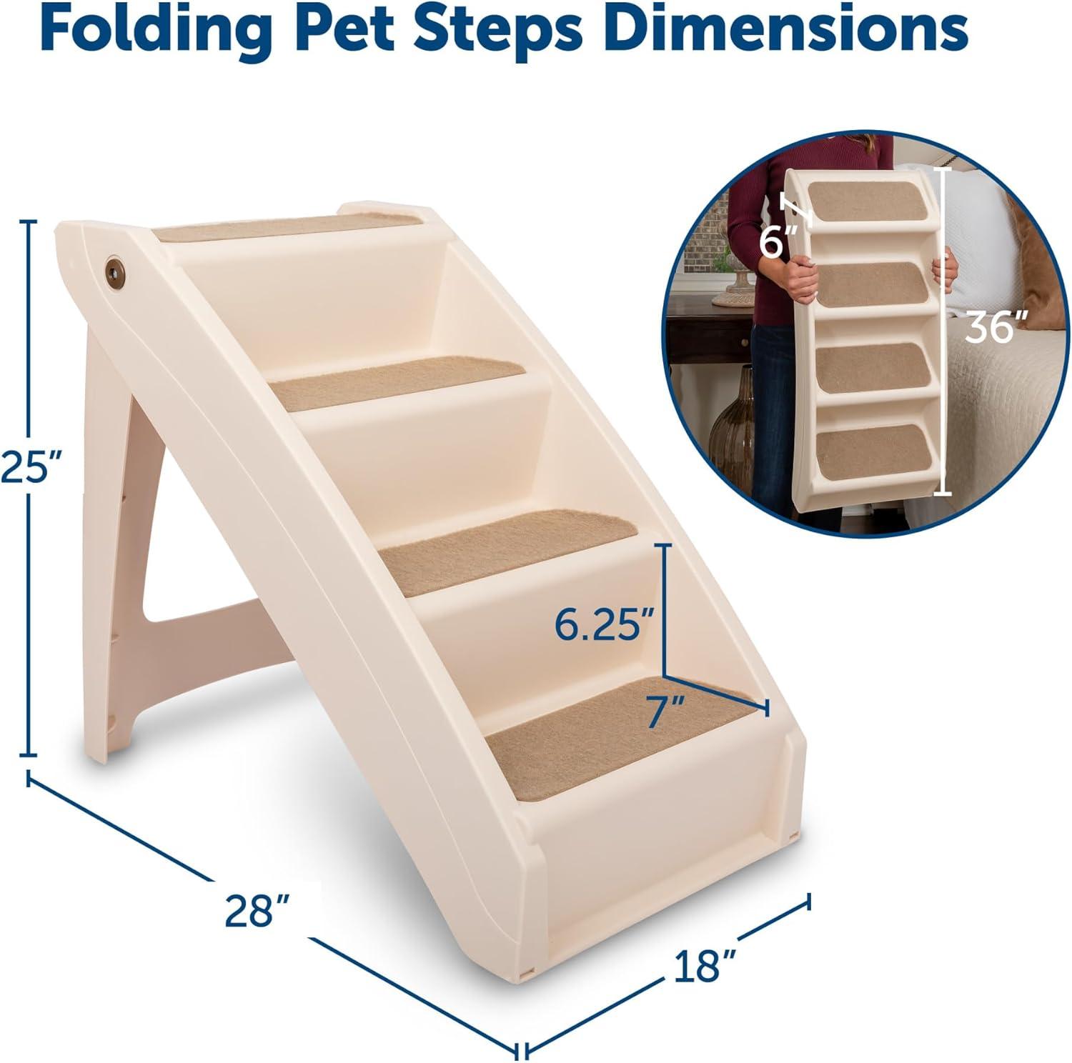 CozyUp Folding Pet Steps 25"