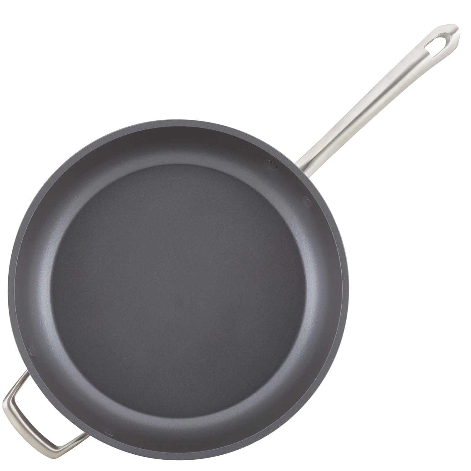 Anolon Accolade 12.25" Forged Hard-Anodized Nonstick Frying Pan with Lid