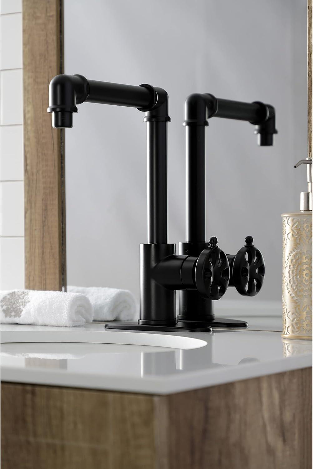 Belknap Matte Black Single-Handle Traditional Bathroom Faucet