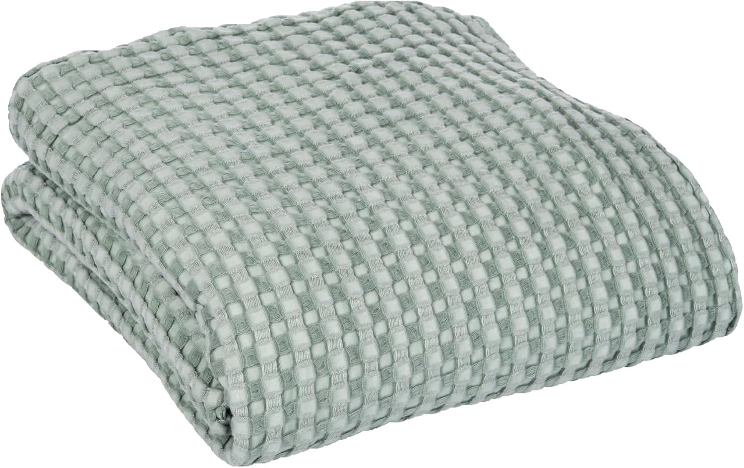 C&F Home Sage Bamboo Cotton Waffle Cooling Throw Blanket