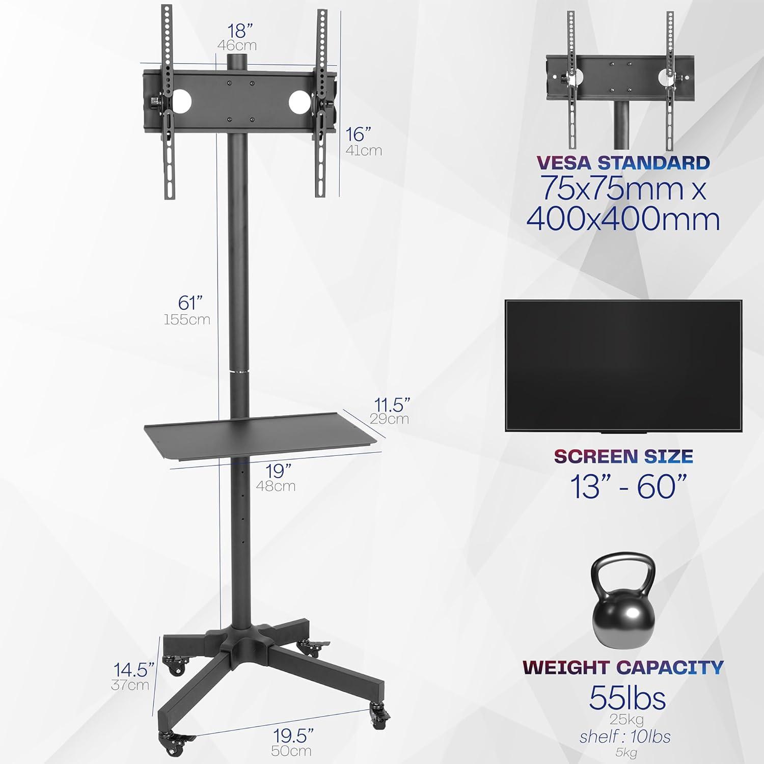 VIVO TV Cart for 13" to 60" Screens (TV04M Series)