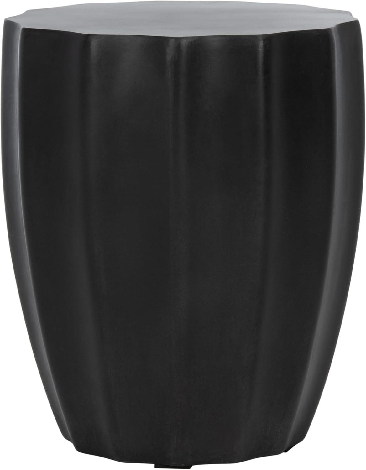 Jaslyn Accent Stool - Indoor/Outdoor - VNN1010 - Black - Safavieh