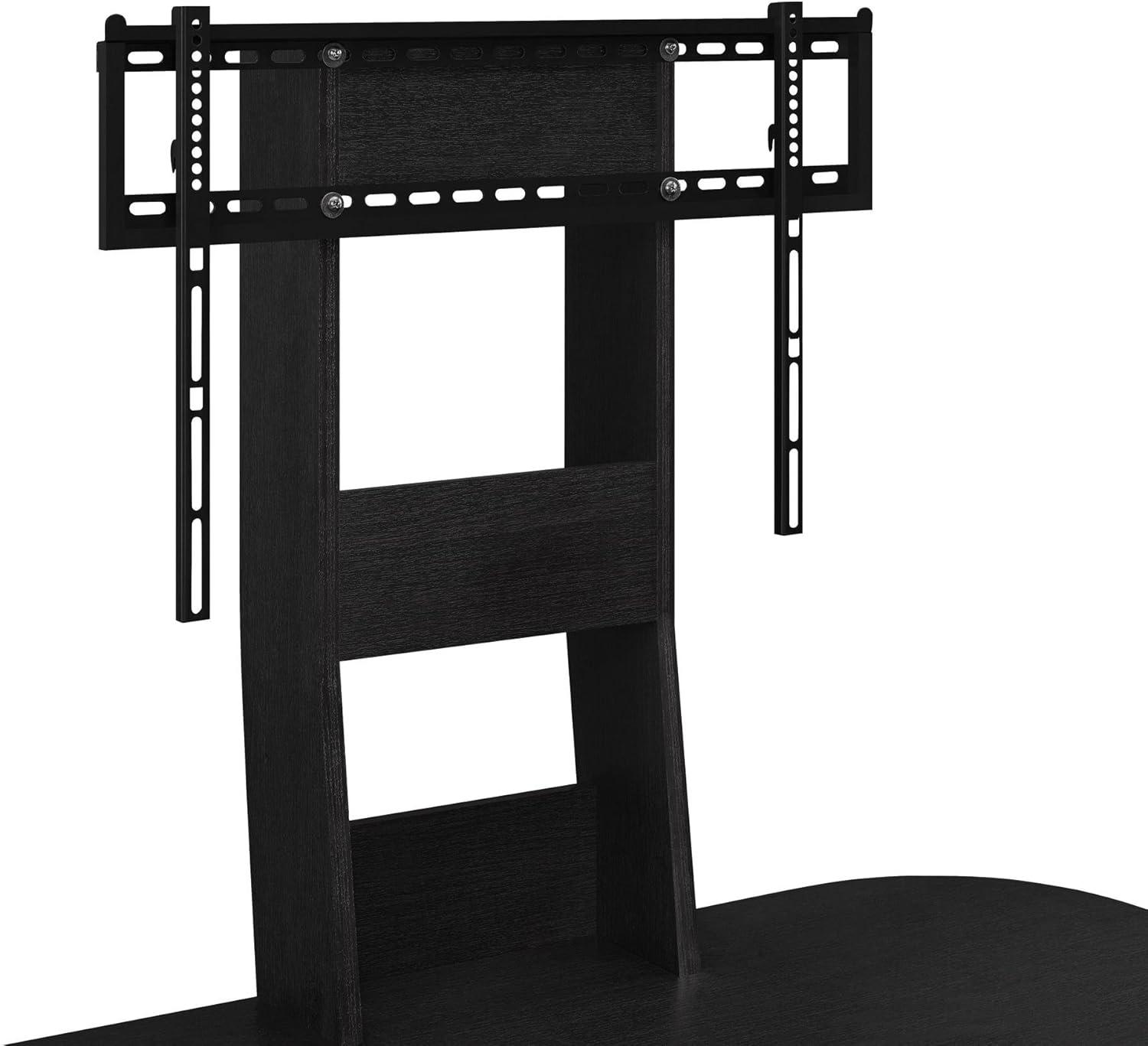 Galaxy 65" Modern Black Composite Wood TV Stand with Mount