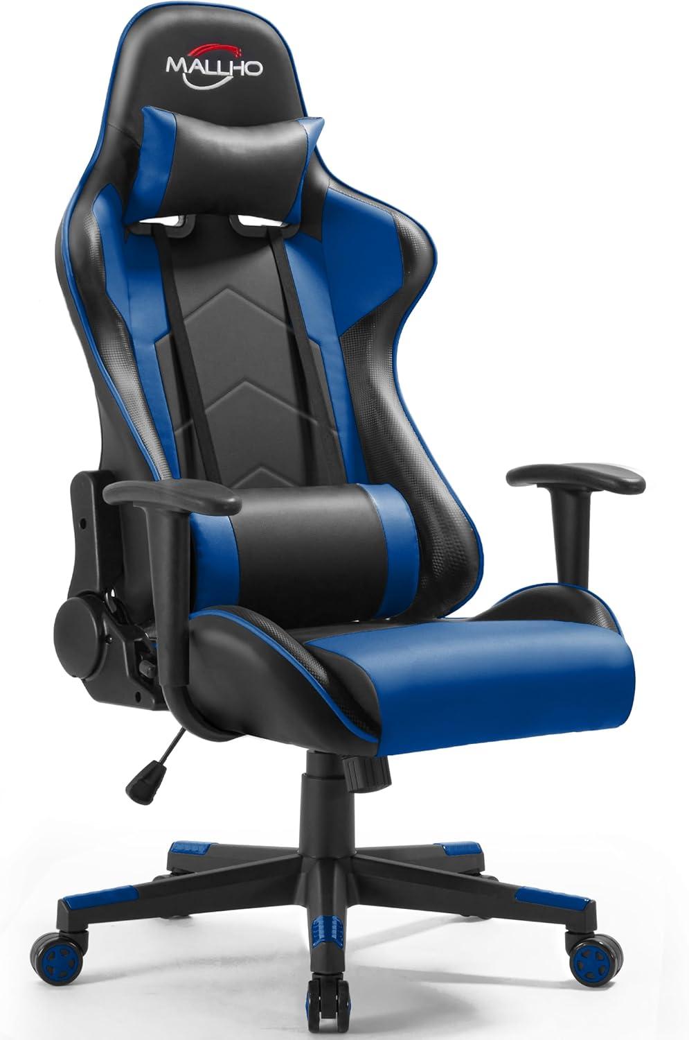 Polar Aurora Adjustable Ergonomic Faux Leather Swiveling PC & Racing Game Chair