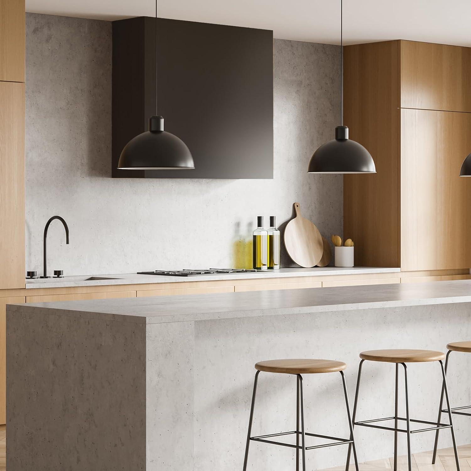 600 CFM Wall Mount Range Hood Stainless Steel 3 Stacks Modern Box