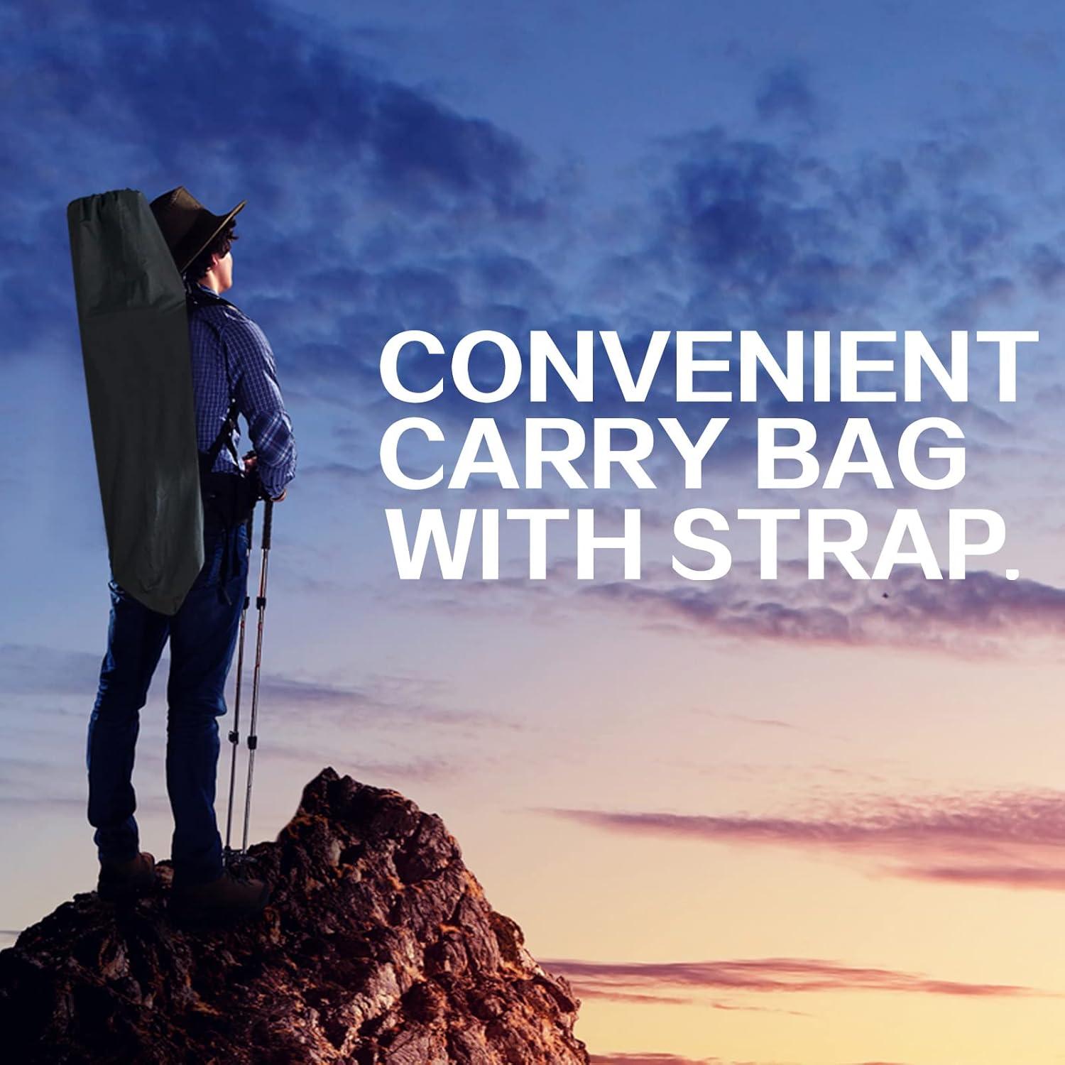 Cot, Camping Cot with Comfortable Thick Pad Cots for Sleeping Heavy Duty Camping Bed Folding Cot Double Layer Oxford with Carry Bag for Home Nap Outdoor Travel